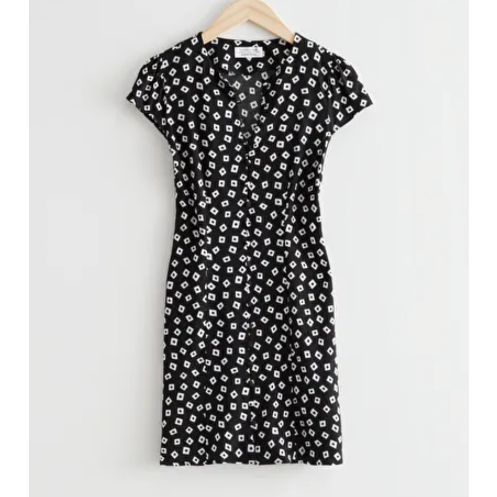 & Other Stories Printed Mini Dress, size8